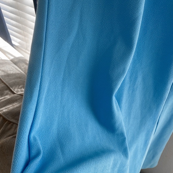 Light blue full length backless dress (Club 12) Medium - Picture 2 of 4